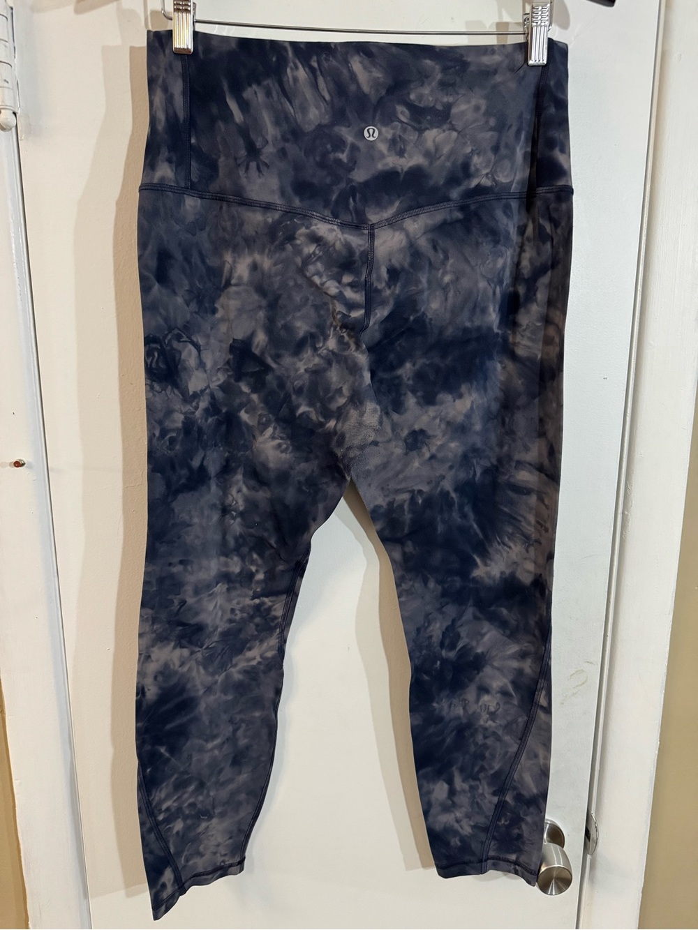 lululemon athletica Navy and Gray Marble Tie-Dye Leggings
